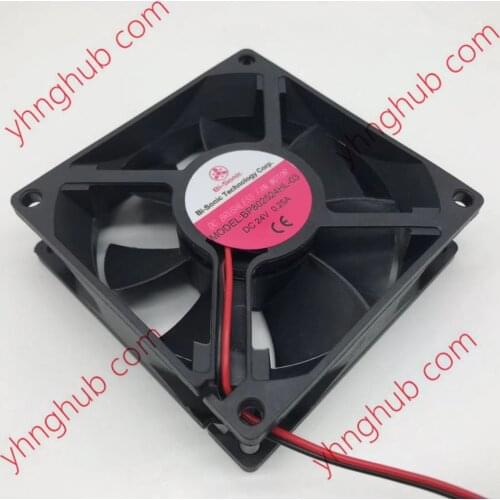 Bi-Sonic BP802524HL-03 DC 24V 0.25A 80x80x25mm 2-wire Server Cooling Fan