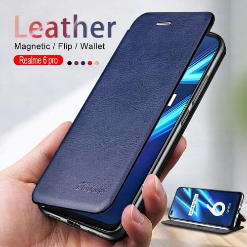 Leather Flip Case For oppo realme 6 pro 6pro Cover stand Book phone shell realme6 pro realme6pro Magnetic card wallet Coque