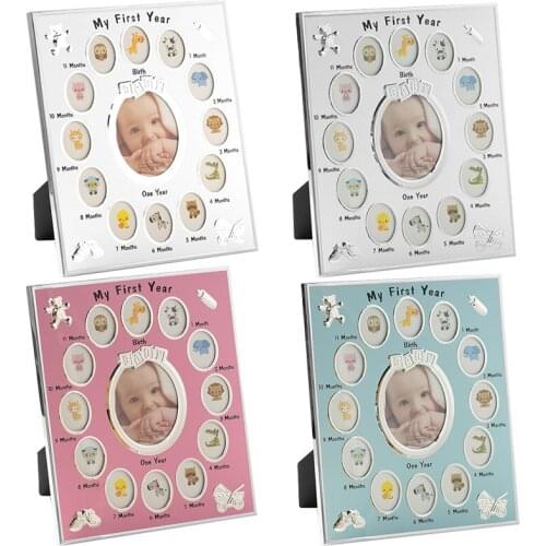 Baby Kids Birthday Gift Decorations From 1 To 12 Month Year Photo Frame Picture Frame Christening Gift Home Decor