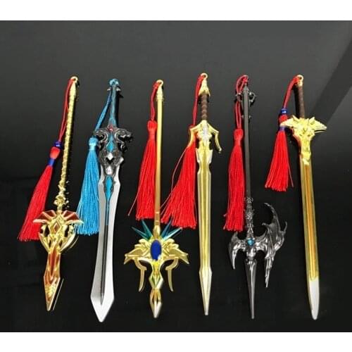 Doula Continent Anime Figure Weapon Figurine TangSan Zinc Alloy Sword Model Toys Demon Slayer Keychain Collection For Gifts 22Cm
