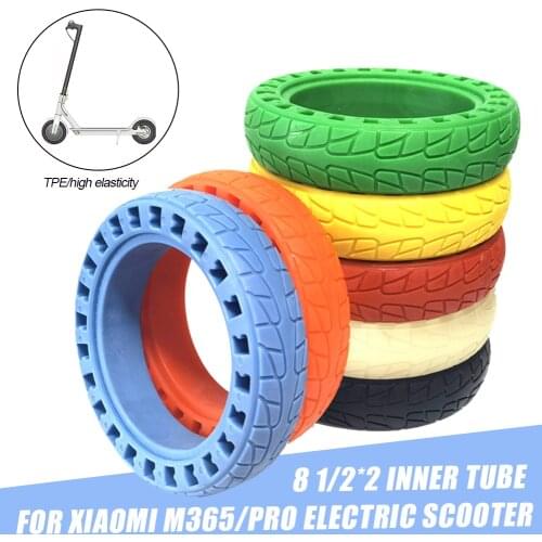 Hot Sale Electric Scooter Noctilucous Rubber Tire 8 1/2*2 Solid tire Shock Absorber Tyre for Xiaomi M365/PRO Electric scooter