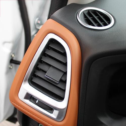 CAR DASHBOARD AIR VENT CHROME INTERIOR COVER TRIM BEZEL FRAME STYLING GARNISH MOLDING FOR HONDA HRV VEZEL HR-V 2014 2015 2016
