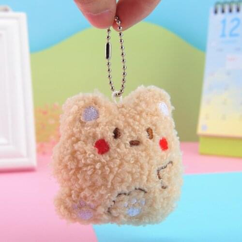 Kawaii Plush Toy Plushie Puppy Bunny Bear Cat Teddy Velvet Pendant Plushie Bag Clothing Accessories Stuffed Animals Child Gift