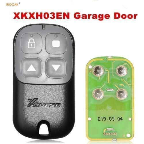 RIOOAK Xhorse XKXH03EN Wire Remote Key Garage Door 4 Buttons Black English Version locksmith tools