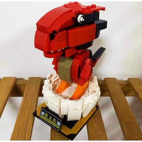 Jurassic Park Shaking Head Dinosaur Building Blocks Tyrannosaurus Velociraptor Triceratop T-Rex Dinosaur World Bricks Model Toys