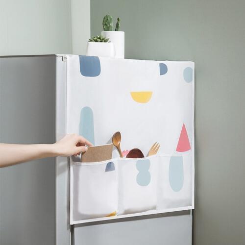Kitchen Storage Organization Bags 130*54cm PEVA Refrigerator Waterproof proof Dust Cover Hanging storage bag 5pc/lot