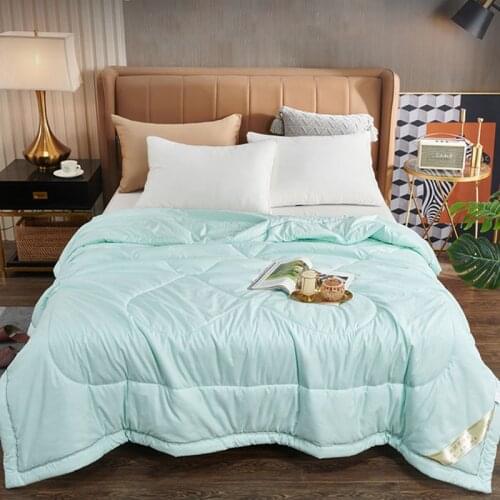 100% mulberry silk summer cool quilt home Arctic velvet cotton air-conditioning quilt double layer student summer cool quilt