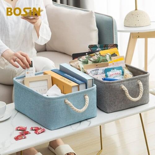 Linen Storage Basket Foldable Large Capacity Dirty Clothes Hamper Clothing Kids Toys Organizer Snack Cabinet Storage Bag Laundry