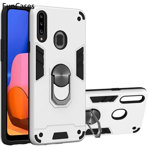 Magnetic Car Holder Ring Hard PC Cover For para Samsung A20S sFor Samsung Galaxy ajax A10S Casa Glitter Cases Phone Case