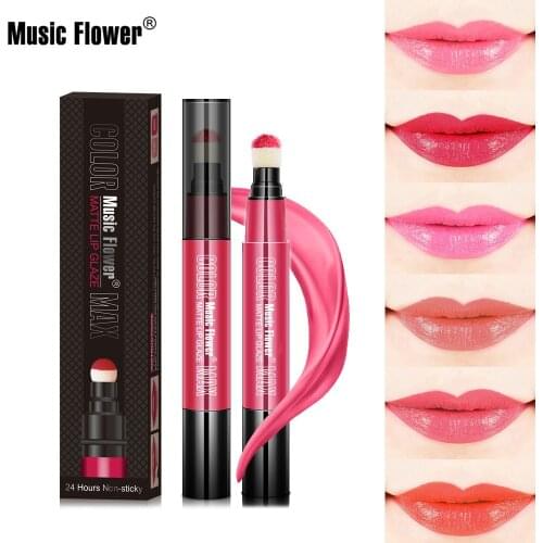 Music Flower yin le hua Velvet Color Air Cushion Glaze Velvet Matte Color Biting Lip Makeup M5004