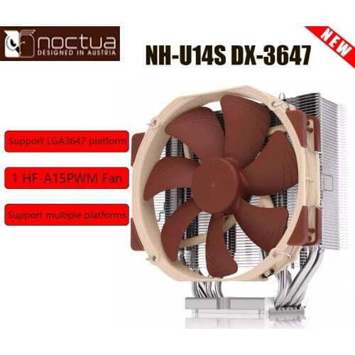 Noctua NH-U14S DX-3647 Computer CPU Cooler radiator 14CM PWM FAN silence CPU cooling LGA3647-based Xeon workstations and servers