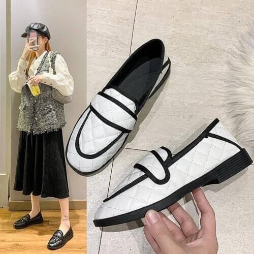 New Womens Double Wear Flat Shoes Soft Antiskid Womens Shoes Pregnant Womens Shoes Work Shoes Womens Small White Shoes
