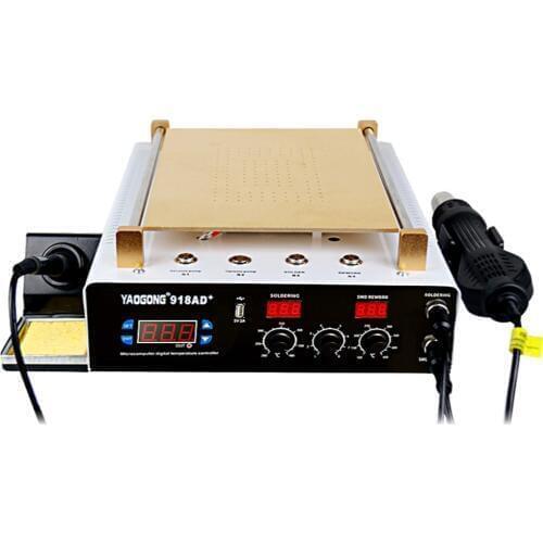 Screen Separator Hot Air Gun Repair Soldering Station Iron 3 In 1 Yaogong 918ad+ Lcd Detachable Multifunctional Electric