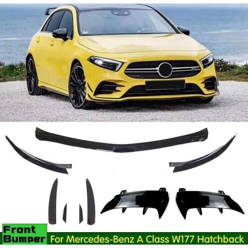 Front Lip Fog Lamp Air Vent Covers Rear Bumper Diffuser Fender Canards For Mercedes-Benz W177 A Class A200 A250 Hatchback 2019