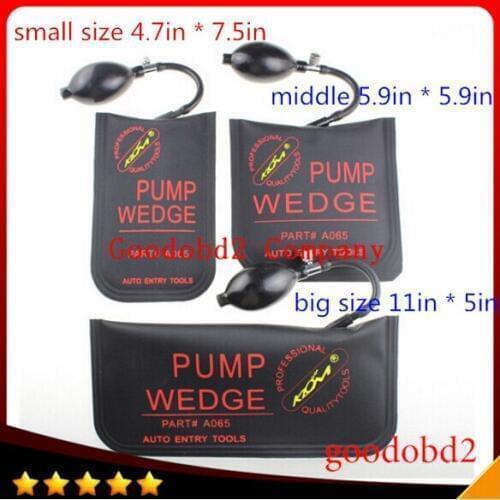 Car 3pcs Black S/M/L Professional Lock Pick Diagnostic Tool KLOM Pump Air Wedge Airbag LOCKSMITH TOOLS Car Styling Unlock Tool