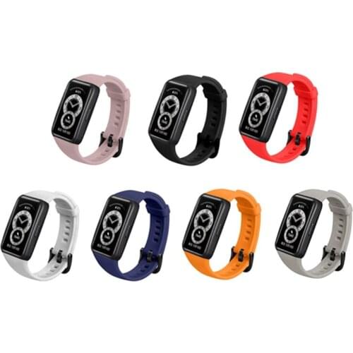 Silicone Strap for band 6 Global Version Smart Watch Band Replacement Accessories Bracelet for HUAWEl band 6 Q81F
