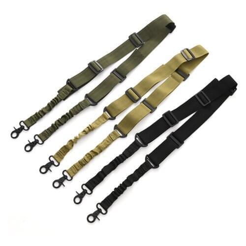 Tactical Sling Single Double Point Metal Task Safe Ropes Paintball Hunting Army Rifle Airsoft Gun Strap Belt Gun Rope