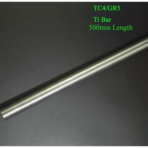 Tc4/ Gr5 Titanium Rod 12mm/15mm/18mm/20mm/22mm/25mm Industry Experiment DIY Ti Bar Titanium Material, Length about 500mm/pc