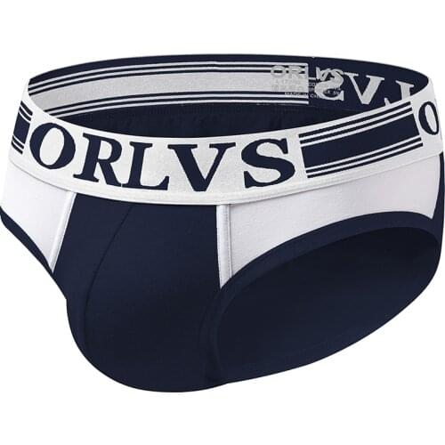 2020 ORLVS Brand Men Briefs Underwear Sexy Breathable Underpants Cotton Comfortable Mens Briefs Underwear Shorts OR688