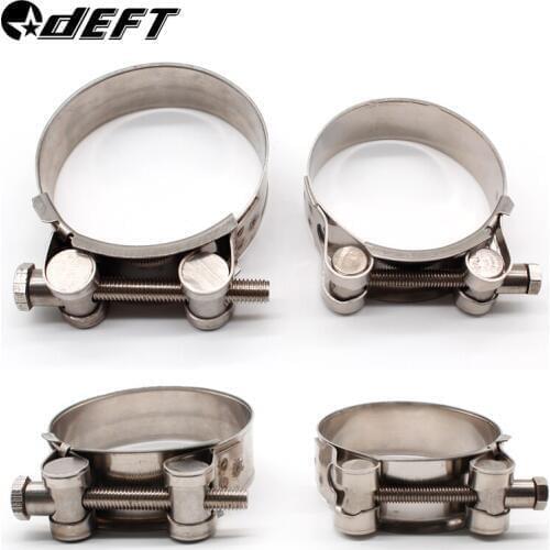 DEFT 304 Stainless Steel Strengthen Hose Clamp Circular Pipe Clamp Air Water Tube Clips Water Pipe Fasteners Fuel Hose Clamp