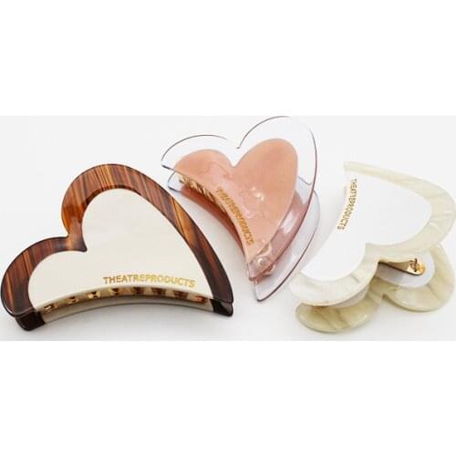 Vintage heart shape hair claws fashion headwear hair accessories