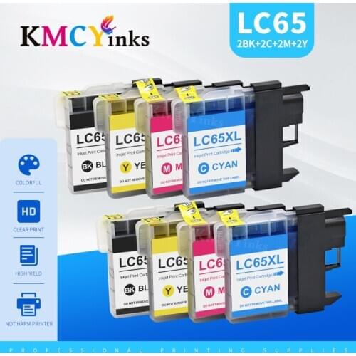 KMCYinks Refill cartridge suit for LC38 LC61 LC65 LC67 LC980 LC1100 suit for Brother DCP145C 165C 185C 385C 585CW etc