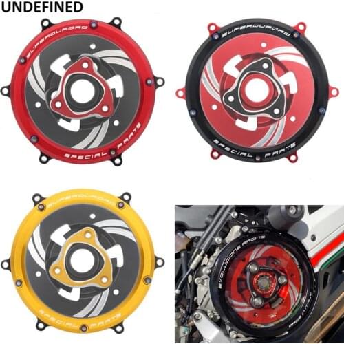 Clutch Cover Protector Guard Red/Black CNC Motorcycle For Ducati Panigale 1299 11199 959 Corse R S ABS 2012 2013-2019 V2 2020