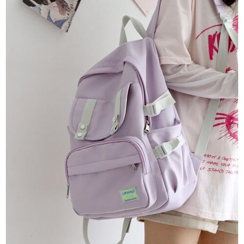 Panelled Women Backpack Bag 2021 New Waterproof School Bags for Teenage Girls Female Backpack Purse for Women Travel Ruckpack