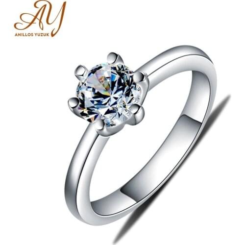 Anillos Yuzuk Silver 925 Jewelry Ring Moissanite Trendy 925 Sterling Silver Rings Jewelry Woman Engagement Fine Jewelry Gift