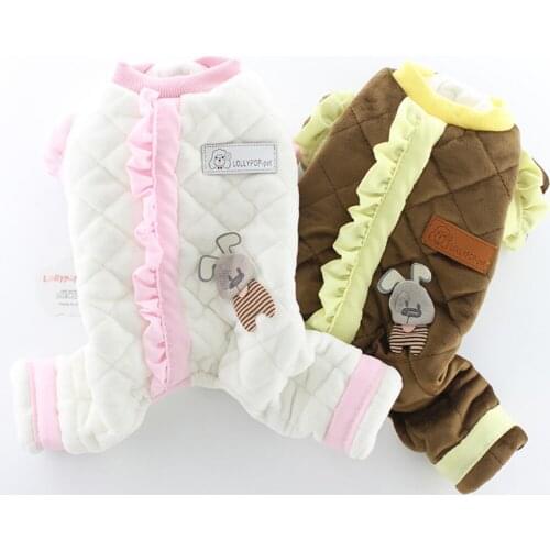 Winter Dog Warm Clothes Small Dog Comfortable Jumpsuit Coat Jacket Thick Pet Clothing for Pomeranian Schnauzer Chihuahua Overall