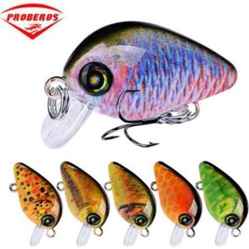 1 PCS 28.5mm/1.95G Mini Crankbait Fishing Lure Isca Artificial Topwater Wobbler Minnow Popper Spinner Sinking Bait