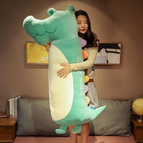 1pc new 55-130cm crocodile doll throw pillow dinosaur animal throw pillow filling super soft high quality baby pillow household