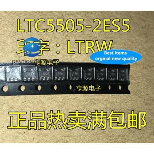 10PCS LTC5505-2ES5 lettering: LTRW SOT23-5 make a clap in stock 100% new and original