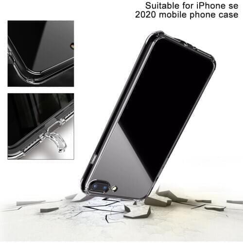2020 Mobile Phone Cover Anti-fall Transparent Anti-scratch TPU Great Touch Feeling Phone Case For IPhone SE