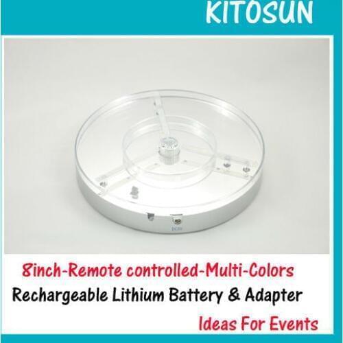 5pcs/Lot Free Shipping 8inch 3W RGB Multi-colors Spot LED Light Base Centerpiece Lighting Decoration Party Floral Light