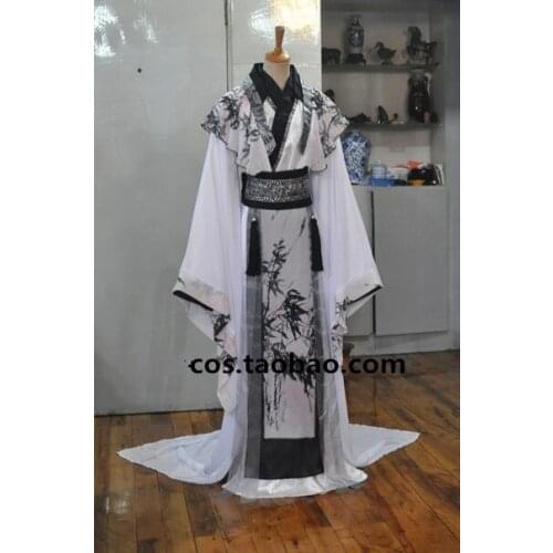 Anime Sha Po Lang Gu Yun Cosplay Ink Bamboo Chinese Painting Style Costume Halloween Carnival Costumes For Women Men