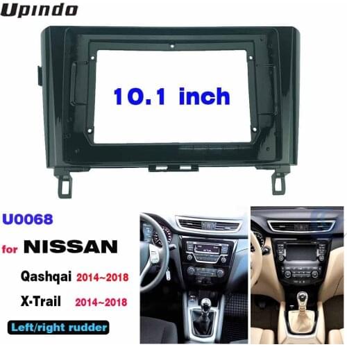 2 Din 10.1 Inch Car Radio Installation DVD GPS Mp5 Plastic Fascia Panel Frame for NISSAN Qashqai X-Trai 2014~2018 Dash Mount Kit