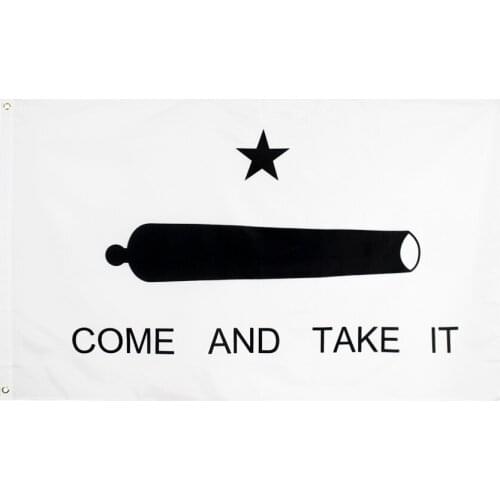 60x90cm/90x150cm Come And Take It Big Gun Flag 2x3ft/3x5ft Texas Revolution Banner