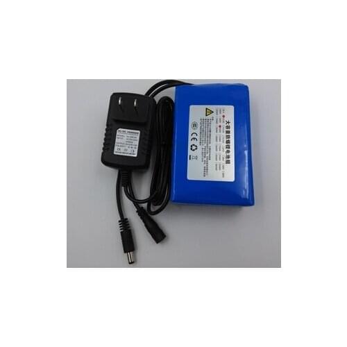 Free shipping 12V 10AH lithium polymer battery 10000 MAH 35W 55W lamp rechargeable battery with charger