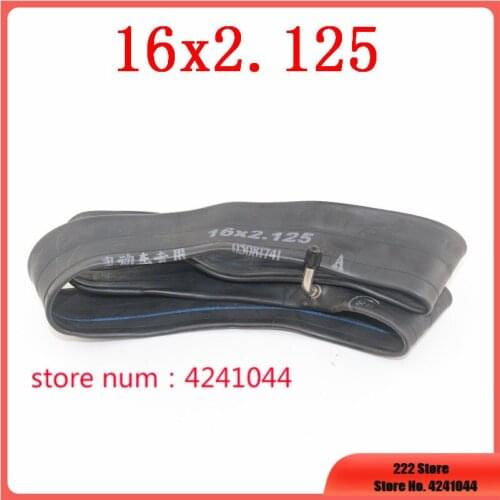 Free shipping 16 inch tyre inner tube 16x2.125 electric bicycle a Bent Angle Valve Stem butyl rubber inner tube