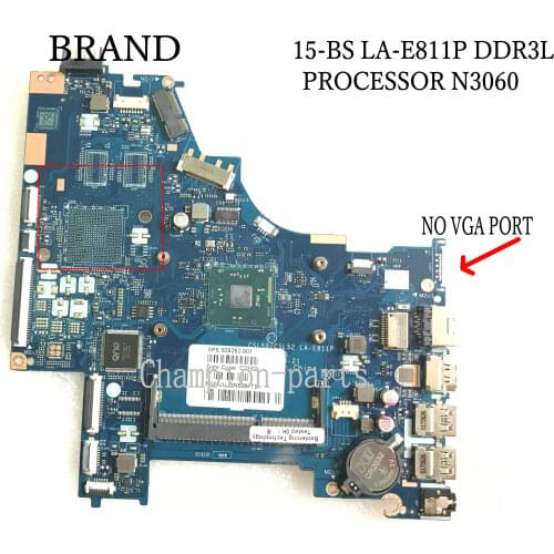 PROMPT DELIVERY, BRAND NEW.CSL50 / CSL52 LA-E811P 15-BS LAPTOP MOTHERBOARD FOR HP 15-BS mainboard,PROCESSOR N3060