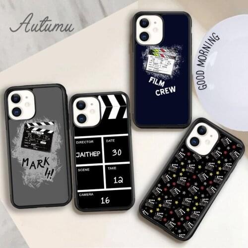 Film Movie maker Clapperboard Take Phone Case for iPhone 11 12 Pro Max mini X XR XS SE 2020 5 6S 7 8 Plus Galaxy S8 S9 S10 Cover