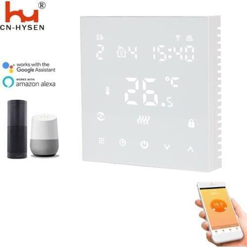 Room Digital Hydronic/Gas Boiler Heating Thermostat with WiFi Connection & Voice Control Room Temperature Controller