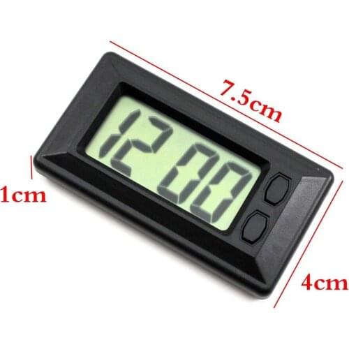 Car Dashboard Digital Clock Date with Battery Durable Plastic
