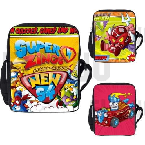 Children Superzings Shoulder Bags Kids BookBag Super Zings Series 4/5/6 Kindergarten Handbags Girls Boys Toddler Kawaii Pen Box