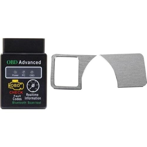 V02H2-1 V1.5 Hh Elm327 Bluetooth 2.0 Obd2 Scanner with Headlight Switch Cover Trim Sticker Car Styling Accessories