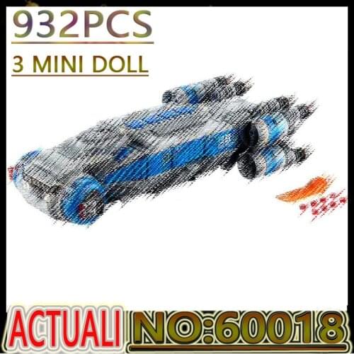 Hot 932PCS Star Series Wars Resistance I-TS Transport Fighter Building Blocks Bricks Kids Christmas Toys Boy Birthday Gift 60018