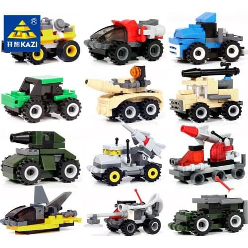 Creator Military Particles Accessory Motorcycle Tricycle Cartoon Car Brick Set Building Block Kid Toy Military Creators City Kit