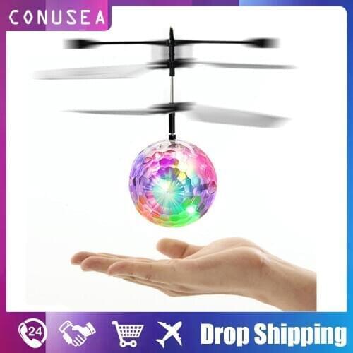 Flying Ball Led Ufo Mini Drone Kids Flight Electronic Infrared Induction Aircraft Remote Control Toys Magic Sensing Helicopter