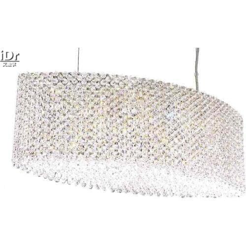 Chandeliers Chrome 8 flush mounted lamp modern crystal lamp K9 modern dining room chandelier 70cm L x 30cm W x 25cm H
